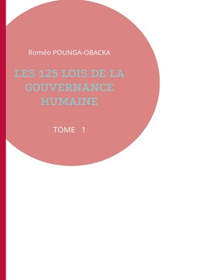 cover image of Les 125 lois de la gouvernance humaine